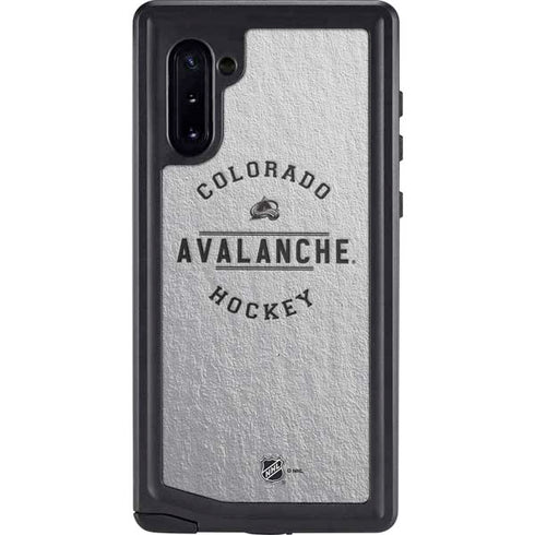 NHL Colorado Avalanche Black Text Galaxy Note 10 Waterproof Case