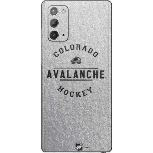 NHL Colorado Avalanche Black Text Galaxy Note20 5G Skin
