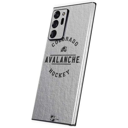 NHL Colorado Avalanche Black Text Galaxy Note20 Ultra 5G Skin