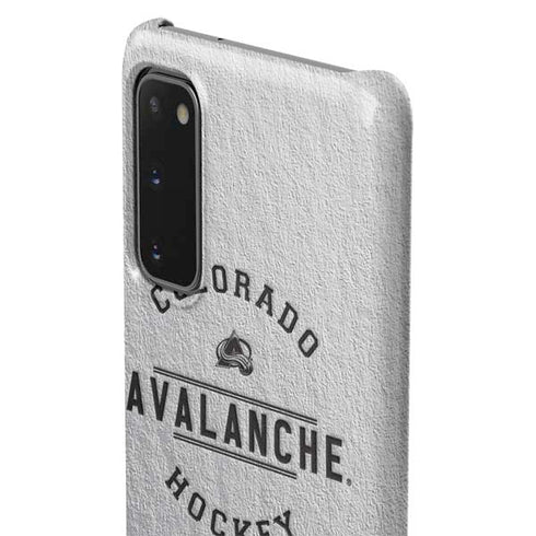 NHL Colorado Avalanche Black Text Galaxy S20 Lite Case