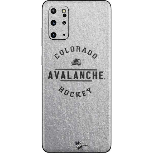 NHL Colorado Avalanche Black Text Galaxy S20 Plus Skin