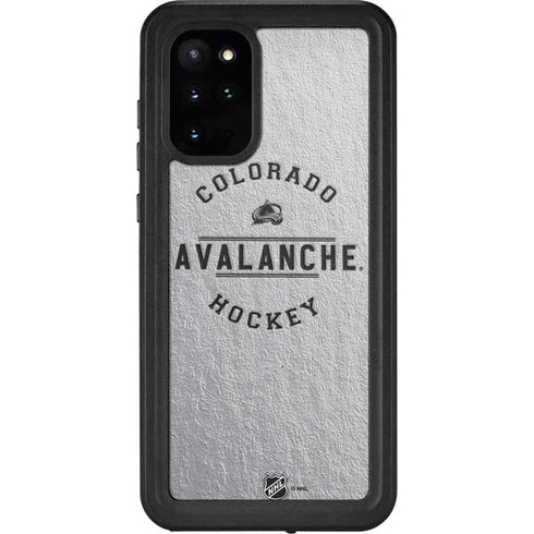 NHL Colorado Avalanche Black Text Galaxy S20 Plus Waterproof Case