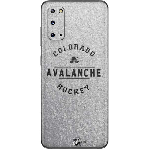 NHL Colorado Avalanche Black Text Galaxy S20 Skin