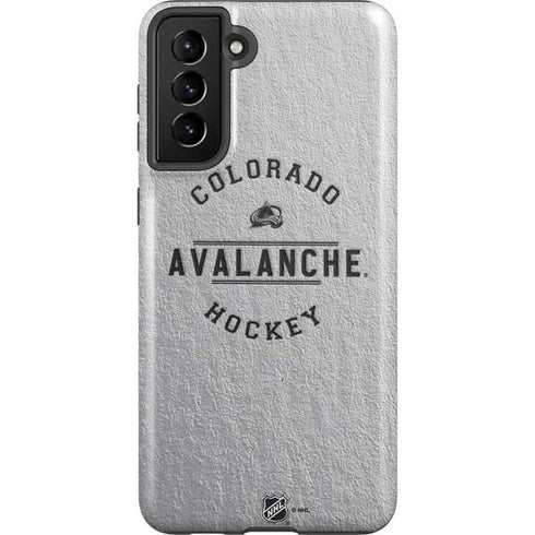 NHL Colorado Avalanche Black Text Galaxy S21 FE Pro Case