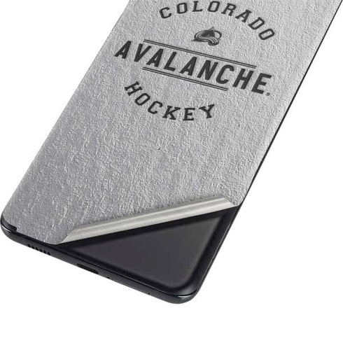 NHL Colorado Avalanche Black Text Galaxy S21 Plus 5G Skin