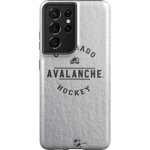 NHL Colorado Avalanche Black Text Galaxy S21 Ultra 5G Pro Case