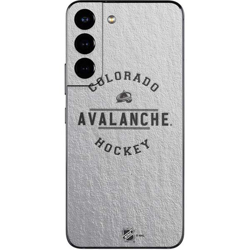 NHL Colorado Avalanche Black Text Galaxy S22 Skin