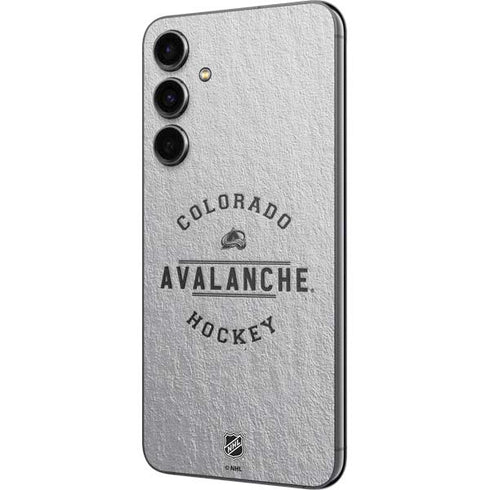 NHL Colorado Avalanche Black Text Galaxy S23 FE Skin