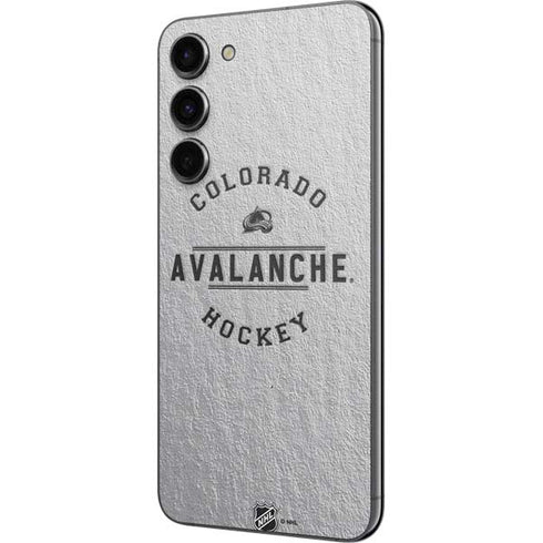 NHL Colorado Avalanche Black Text Galaxy S23 Plus Skin