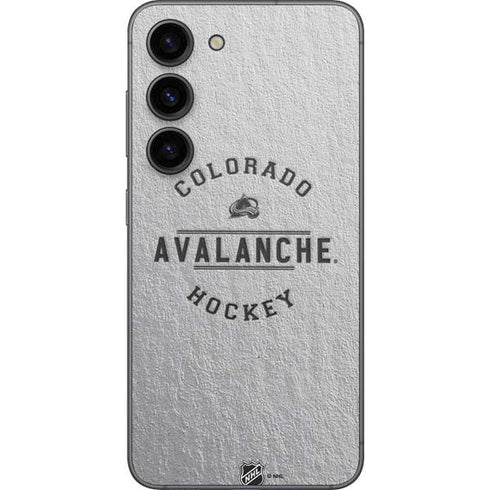 NHL Colorado Avalanche Black Text Galaxy S23 Skin