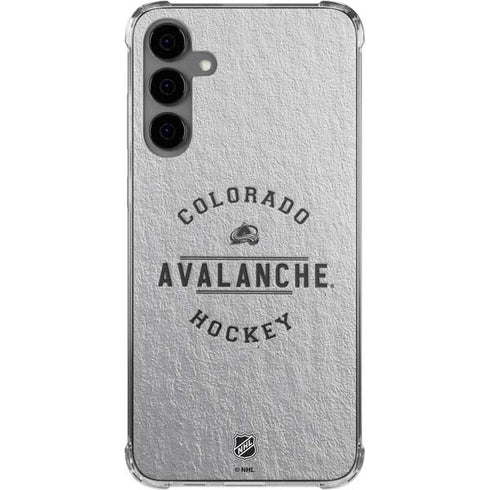NHL Colorado Avalanche Black Text Galaxy S24 Plus Clear Case