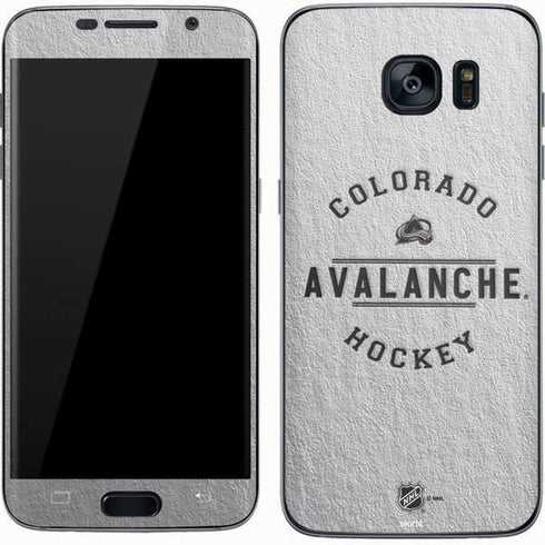 NHL Colorado Avalanche Black Text Galaxy S7 Skin