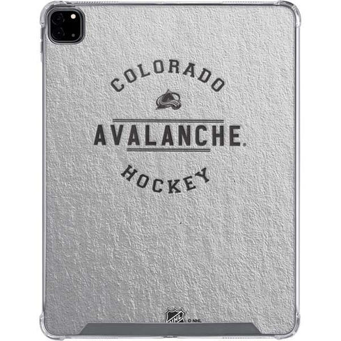 NHL Colorado Avalanche Black Text iPad Pro 12.9in (2020) Clear Case