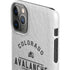 NHL Colorado Avalanche Black Text iPhone 11 Pro Max Lite Case