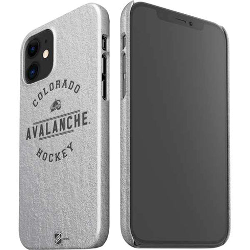 NHL Colorado Avalanche Black Text iPhone 12 Mini Lite Case