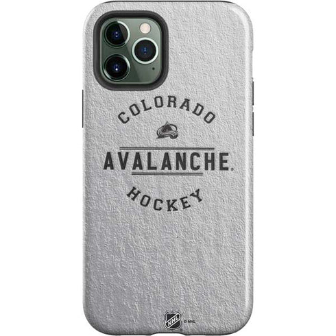 NHL Colorado Avalanche Black Text iPhone 12 Pro Impact Case