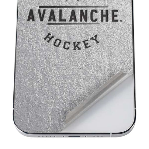 NHL Colorado Avalanche Black Text iPhone 12 Pro Skin