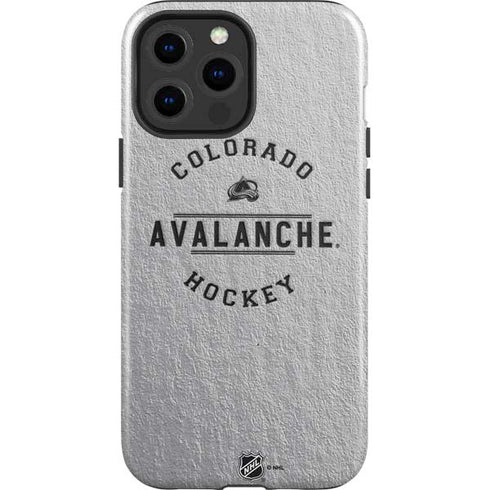 NHL Colorado Avalanche Black Text iPhone 13 Pro Max Impact Case
