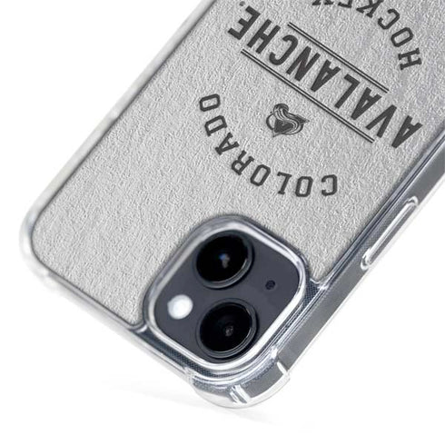 NHL Colorado Avalanche Black Text iPhone 15 Plus MagSafe Case