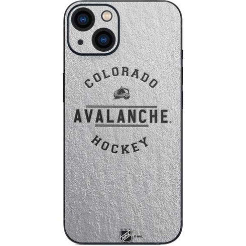 NHL Colorado Avalanche Black Text iPhone 14 Plus Skin