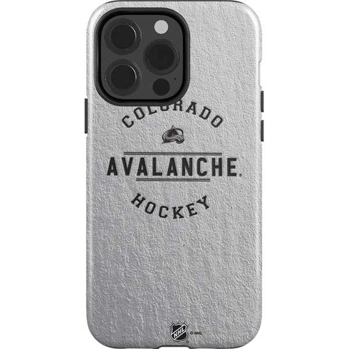 NHL Colorado Avalanche Black Text iPhone 14 Pro Impact Case