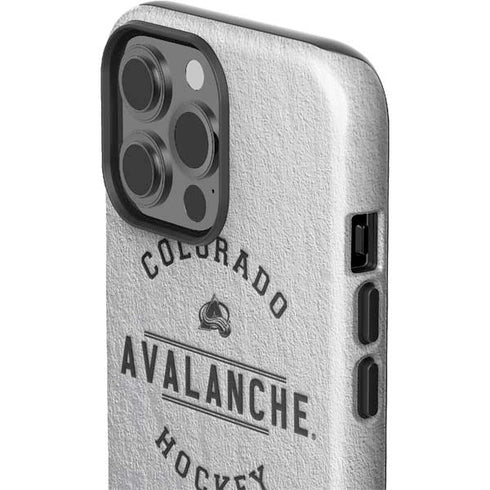 NHL Colorado Avalanche Black Text iPhone 15 Pro Max Impact Case