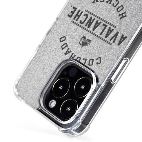 NHL Colorado Avalanche Black Text iPhone 15 Pro Max MagSafe Case