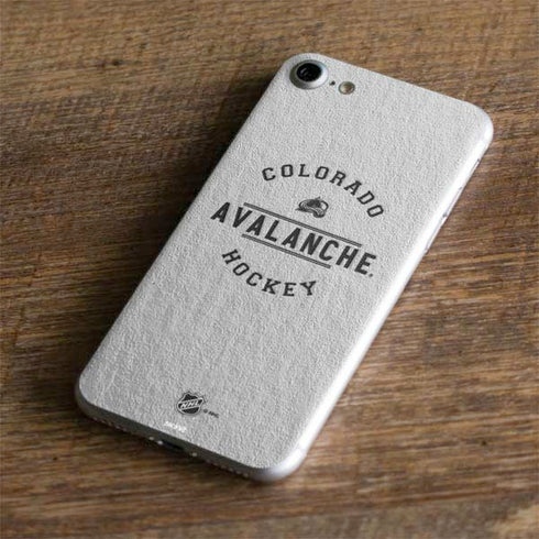 NHL Colorado Avalanche Black Text iPhone 7 Skin