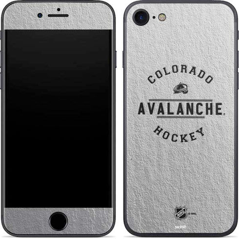 NHL Colorado Avalanche Black Text iPhone 8 Skin