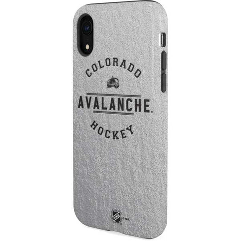 NHL Colorado Avalanche Black Text iPhone XR Pro Case