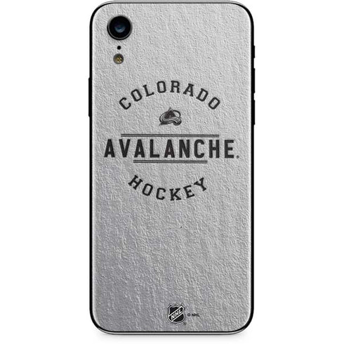 NHL Colorado Avalanche Black Text iPhone XR Skin