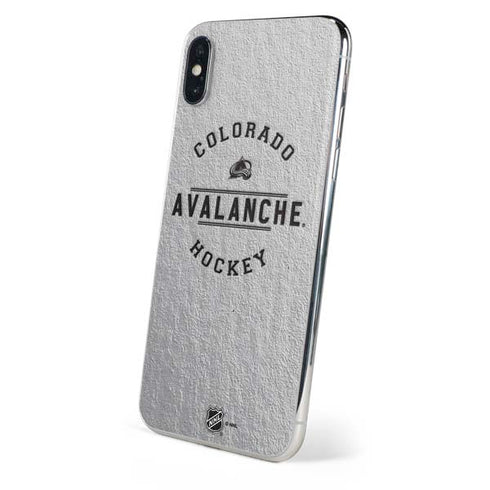 NHL Colorado Avalanche Black Text iPhone XS Max Skin