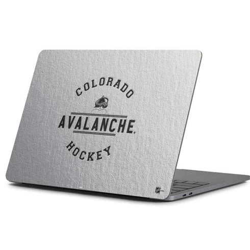 NHL Colorado Avalanche Black Text Apple MacBook Pro 13-inch Skin
