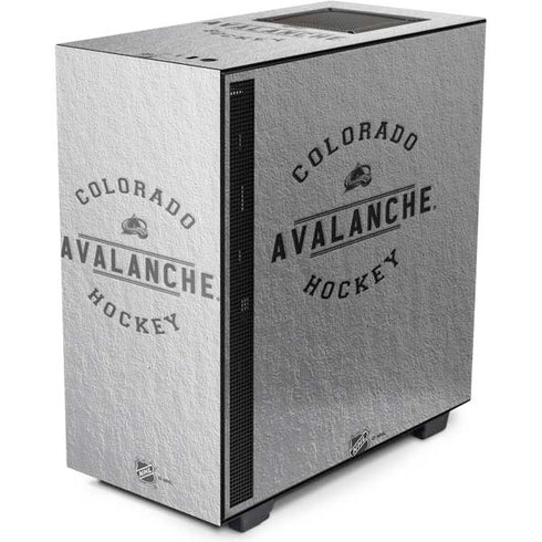 NHL Colorado Avalanche Black Text NZXT H510 Compact ATX Mid-Tower Case Skin