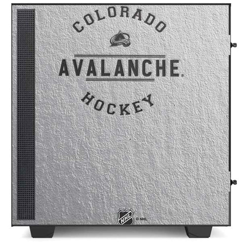 NHL Colorado Avalanche Black Text NZXT H510 Compact ATX Mid-Tower Case Skin