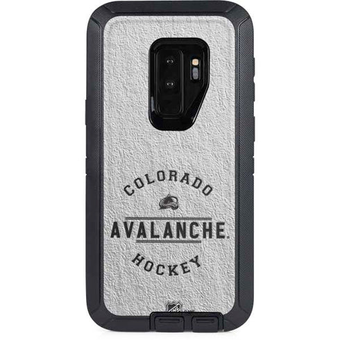NHL Colorado Avalanche Black Text Otterbox Defender Galaxy Skin