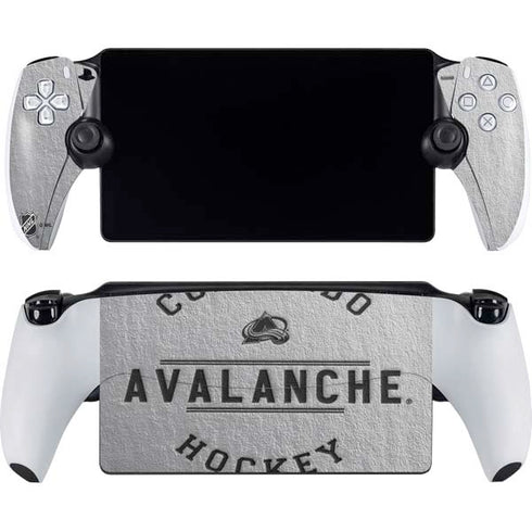 NHL Colorado Avalanche Black Text PlayStation Portal Remote Player Skin