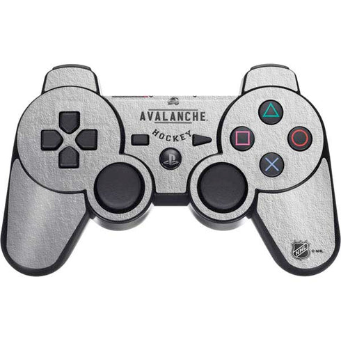 NHL Colorado Avalanche Black Text PS3 Dual Shock wireless controller Skin