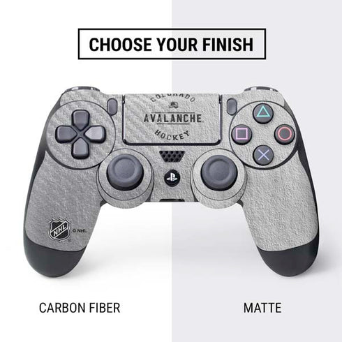 NHL Colorado Avalanche Black Text PS4 Controller Skin