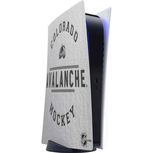NHL Colorado Avalanche Black Text PS5 Digital Edition Console Skin