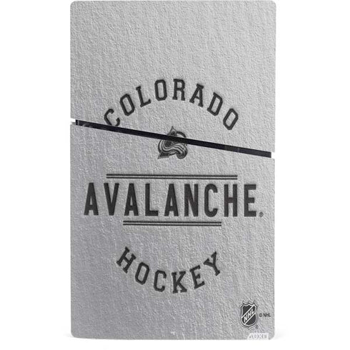 NHL Colorado Avalanche Black Text PS5 Slim Digital Edition Console Skin