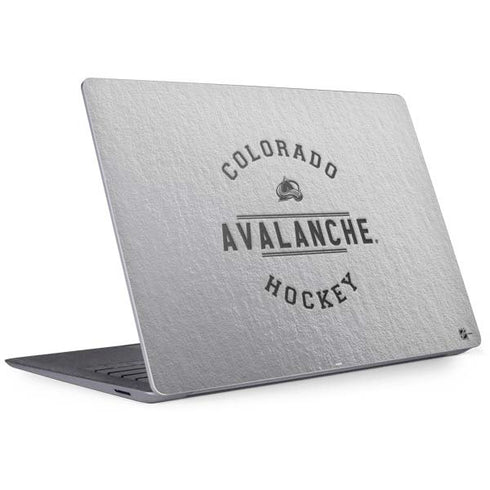 NHL Colorado Avalanche Black Text Surface Laptop 3 13.5in Skin