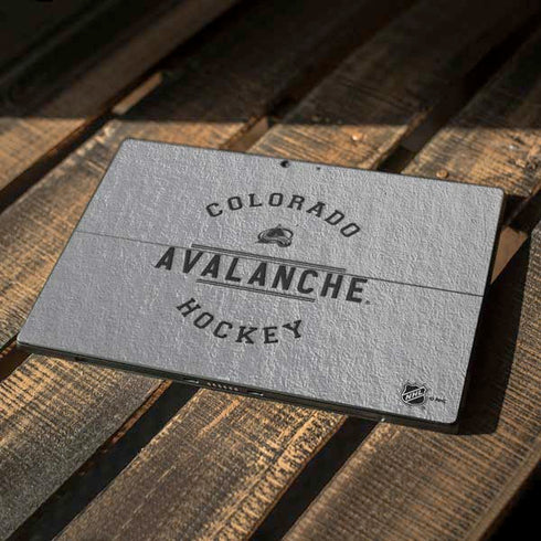 NHL Colorado Avalanche Black Text Surface Pro 7 Skin
