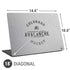 NHL Colorado Avalanche Black Text Universal Laptop 18in (14.6 x 10.6in) Skin