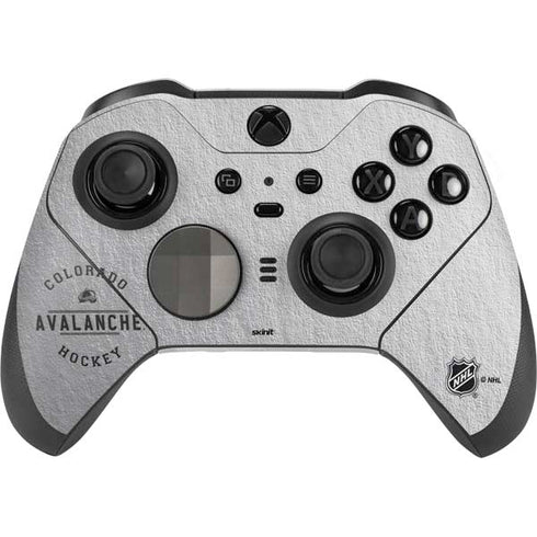 NHL Colorado Avalanche Black Text Xbox Elite Wireless Controller Series 2 Skin