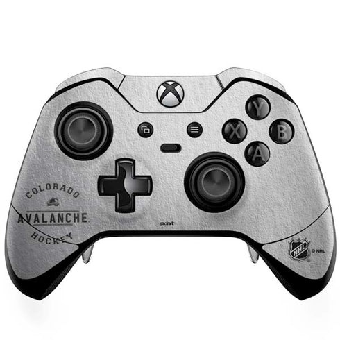 NHL Colorado Avalanche Black Text Xbox One Elite Controller Skin