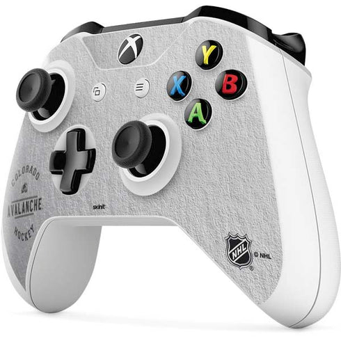 NHL Colorado Avalanche Black Text Xbox One S Controller Skin