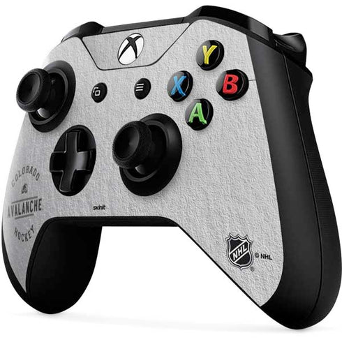 NHL Colorado Avalanche Black Text Xbox One X Controller Skin