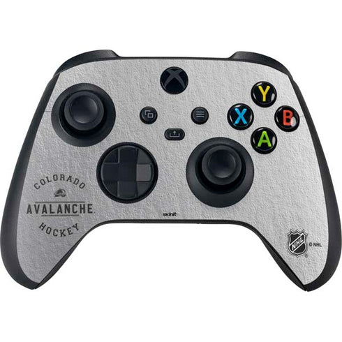 NHL Colorado Avalanche Black Text Xbox Series X Controller Skin