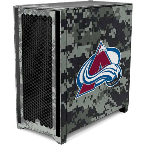 NHL Colorado Avalanche Camo Corsair 4000D Tempered Glass Mid-Tower ATX Case Skin